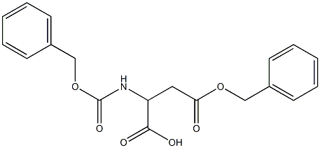 Z-DL-aspartic acid b-benzyl ester Structure