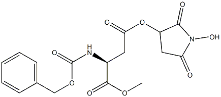Z-L-aspartic acid  b-N-hydroxysucciniMide ester a-Methyl ester Structure