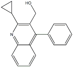 (2-Cyclopropyl-4-phenylquinolin-3-yl)Methanol, , 结构式
