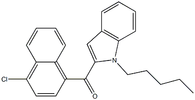 (4-Chloronaphthalen-1-yl)(1-pentyl-1H-indol-2-yl)Methanone,,结构式
