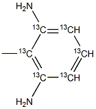 2,6-DiaMinotoluene-13C6 Structure