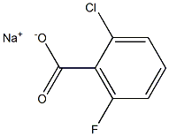 2-氯-6-氟苯甲酸钠 结构式