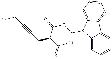 (R)-2-Fmoc-6-Chlorhex-4-ynoic acid 结构式