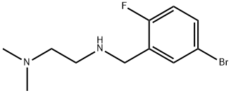 N1-(5-溴-2-氟苯甲基)-N2,N2-二甲基乙烷-1,2-二胺 结构式