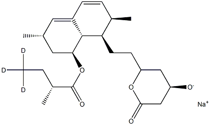 Lovastatin-D3 Hydroxy Acid Sodium Salt Structure