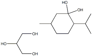 薄荷甘油缩酮, , 结构式