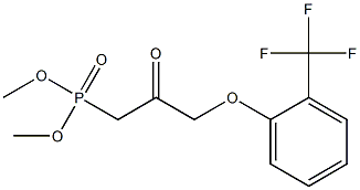 二甲基-2-羰基-3-(2-(三氟甲基)苯氧基)丙基膦, , 结构式