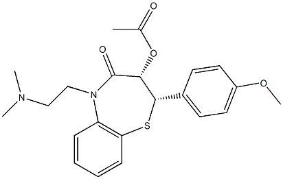 地尔硫卓杂质A, , 结构式