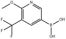 2-Methoxy-3-(trifluoroMethyl)pyridine-5-boronic acid Struktur