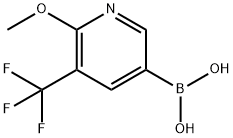 (6-甲氧基-5-(三氟甲基)吡啶-3-基)硼酸, 1420830-61-0, 结构式