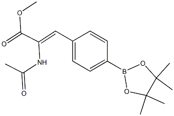 (Z)-Methyl 2-acetaMido-3-(4-(4,4,5,5-tetraMethyl-1,3,2-dioxaborolan-2-yl)phenyl)acrylate Structure