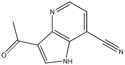3-Acetyl-7-cyano-4-azaindole Struktur