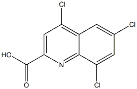 4,6,8-Trichloroquinoline-2-carboxylic acid Structure