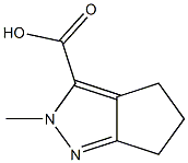 2-Methyl-2,4,5,6-tetrahydro-cyclopentapyrazole-3-carboxylic acid,,结构式