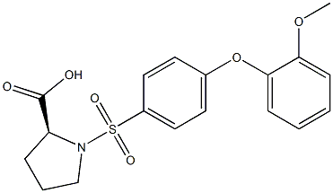 1-[4-(2-Methoxyphenoxy)phenylsulfonyl]-L-proline, 96% 化学構造式