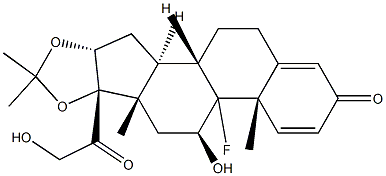 TriaMcinolone IMpurity A (TriaMcinolone 16,21-diacetate) Structure