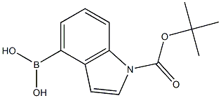 N-BOC-4-吲哚硼酸, 2102451-30-7, 结构式