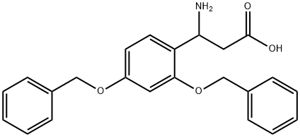 3-AMino-3-[2,4-bis(benzyloxy)phenyl]propanoic Acid Struktur