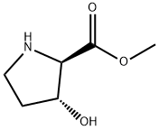 (2R,3R)-3-羟基吡咯烷-2-羧酸甲酯 结构式