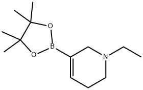 1-ethyl-5-(4,4,5,5-tetraMethyl-1,3,2-dioxaborolan-2-yl)-1,2,3,6-tetrahydropyridine Structure