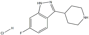 6-fluoro-3-(piperidin-4-yl)-1H-indazole hydrochloride Structure