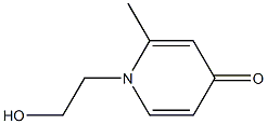 1-(2-Hydroxyethyl)-2-Methyl-4-pyridone Structure
