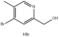 2-(羟甲基)-4-溴-5-甲基吡啶氢溴酸盐,1956369-83-7,结构式