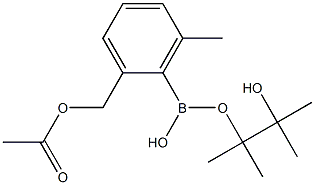 2-(AcetoxyMethyl)-6-Methylphenylboronic Acid Pinacol Ester Structure