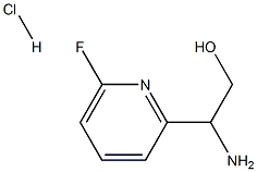 2-aMino-2-(6-fluoropyridin-2-yl)ethanol hydrochloride Struktur
