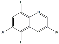 3, 6-dibroMo-5, 8-difluoroquinoline Structure