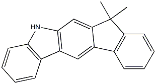 3,3-diMethyl-1,3-dihydroindeno[2,1-b]carbazole Structure
