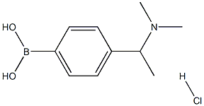 (4 - (1 - (二甲基氨基)乙基)苯基)硼酸盐酸盐, 1704069-14-6, 结构式