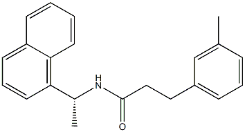 (R)-N-(1-(naphthalen-1-yl)ethyl)-3-(M-tolyl)propanaMide Structure