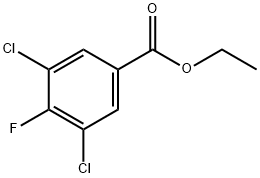 3,5-二氯-4-氟苯甲酸乙酯 结构式