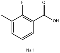 2-氟-3-甲基苯甲酸钠, 1708942-18-0, 结构式
