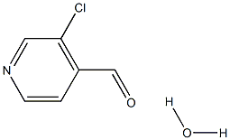 3-Chloroisonicotinaldehyde hydrate Struktur