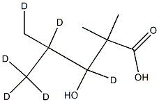 3-Hydroxy-2,2,4-triMethyl-pentanoic Acid-d6 Struktur