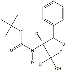 N-Boc-L-phenylalaninol-d5, , 结构式