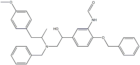 N-(5-(2-(Benzyl(1-(4-Methoxyphenyl)propan-2-yl)aMino)-1-hydroxyethyl)-2-(benzyloxy)phenyl)forMaMide Structure