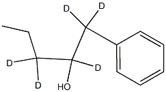 2-Hydroxy-1-phenylpentane-d5, , 结构式