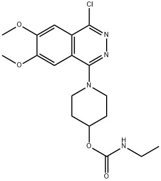 1-(4-Chloro-6,7-diMethoxyphthalazin-1-yl)piperidin-4-yl EthylcarbaMate Structure