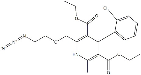 2-((2-Azidoethoxy)Methyl)-4-(2-chlorophenyl)-6-Methyl-1,4-dihydropyridine-3,5-dicarboxylic Acid Diethyl Ester Structure