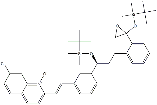 2-((E)-3-((1S)-1-((tert-ButyldiMethylsilyl)oxy)-3-(2-(2-((tert-butyldiMethylsilyl)oxy)oxiran-2-yl)phenyl)propyl)styryl)-7-chloroquinoline 1-Oxide