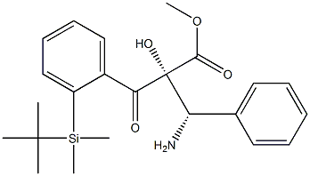 2-O-tert-Butyl(diMethyl)silyl-(2R,3S)-benzoyl-3-phenylisoserine Methyl Ester Structure