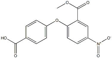 4-(2-(Methoxycarbonyl)-4-nitrophenoxy)benzoic Acid Structure