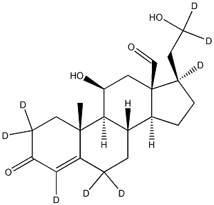 ALDOSTERONE (2,2,4,6,6,17,21,21-D8),1261254-31-2,结构式