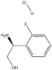 (S)-2-AMINO-2-(2-FLUOROPHENYL)ETHANOL HYDROCHLORIDE, 1269773-22-9, 结构式