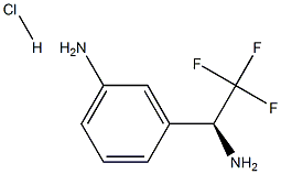 (S)-3-(1-AMINO-2,2,2-TRIFLUOROETHYL)ANILINE HYDROCHLORIDE, , 结构式