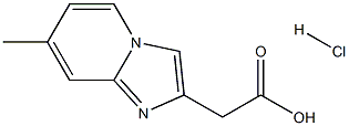 (7-Methyl-iMidazo[1,2-a]pyridin-2-yl)acetic acid Hydrochloride,,结构式