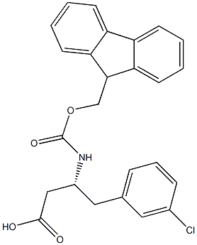 FMoc-3-chloro-L-b-hoMophenylalanine Structure